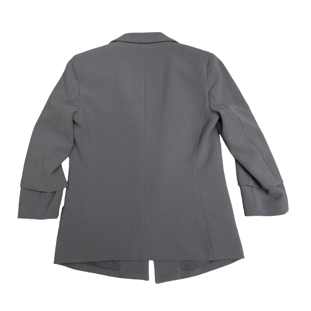 BAR 3 Blazer Womens XXS Blue Shadow Suit Separates Lined 3/4 Sleeves BAR III 2XS - Picture 2 of 12